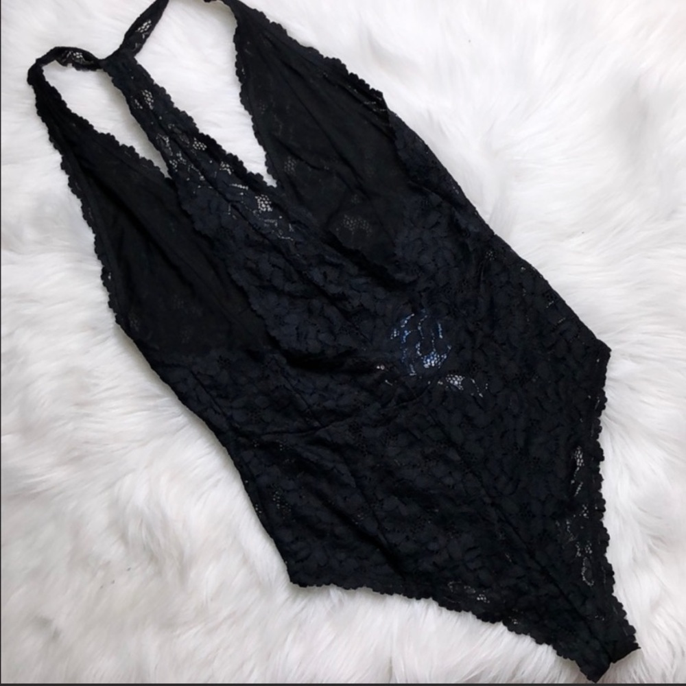 Lace free people bodysuit